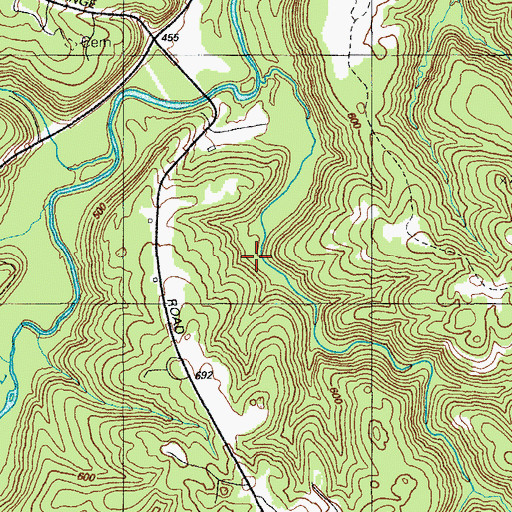 Topographic Map of Fort Knox, KY