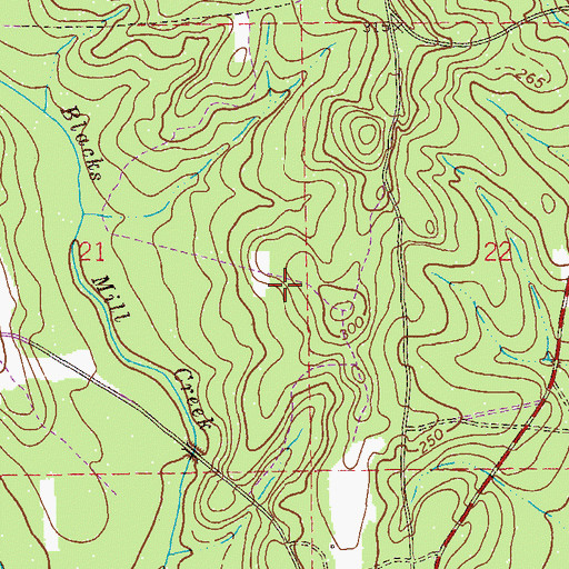 Topographic Map of Fort Rucker, AL