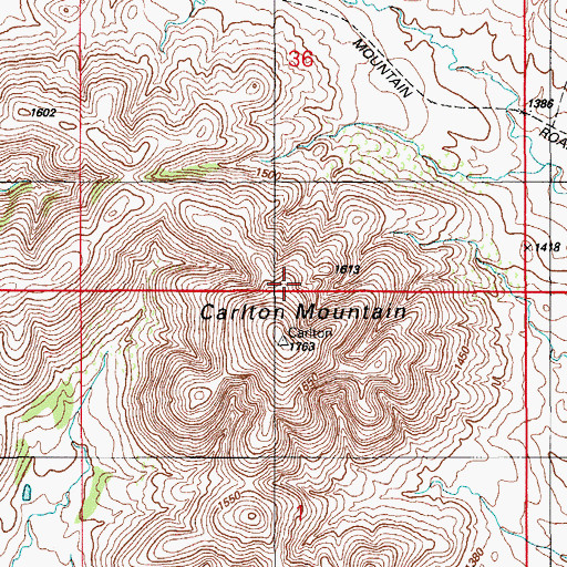Topographic Map of Fort Sill, OK