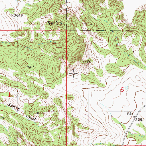 Topographic Map of Haycreek Mini-Mute Radar Site, MT