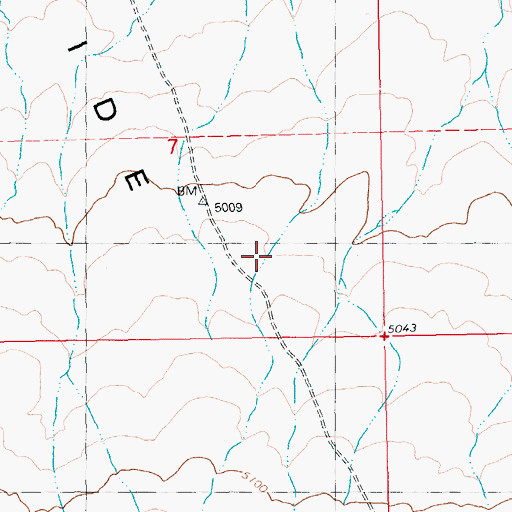 Topographic Map of Juniper Butte Annex Range, ID