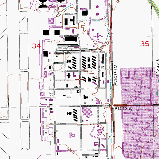 Topographic Map of Kansas Regional Training Center Salina, KS
