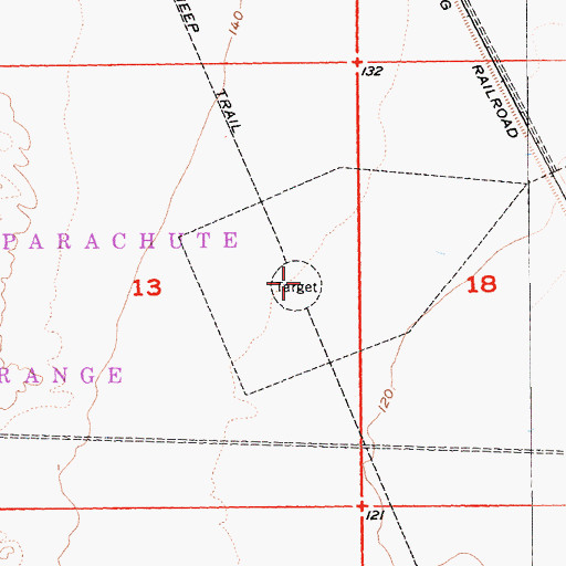 Topographic Map of Loom Lobby Range, CA