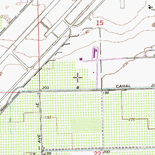 Topographic Map of Marine Corps Air Station Yuma, AZ