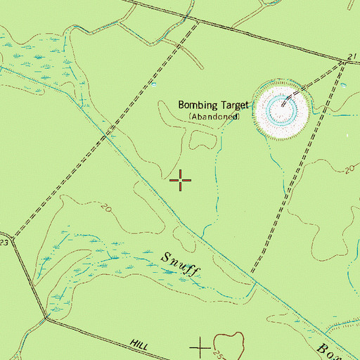 Topographic Map of Townsend Air-To-Ground Range, GA