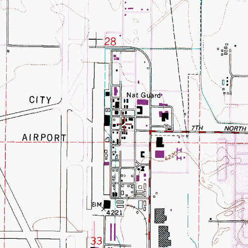 Topographic Map of Utah Air National Guard, UT