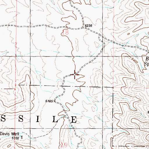 Topographic Map of White Sands Missile Range, NM