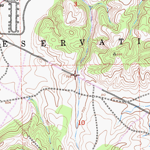 Topographic Map of Camp Roberts, CA