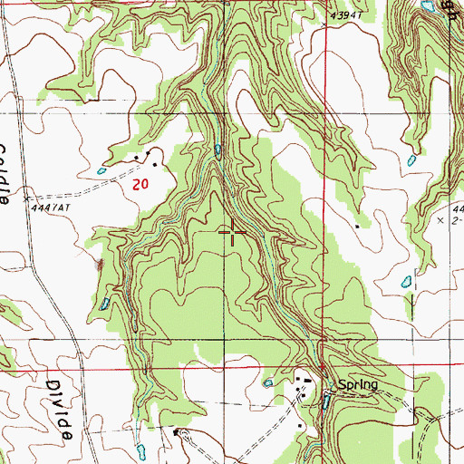 Topographic Map of Hulett Mini-Mutes Radar Site, WY