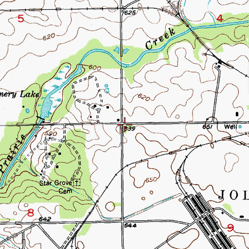 Topographic Map of Joliet Army Ammunition Plant Elwood, IL