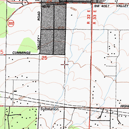 Topographic Map of Water Canyon, CA