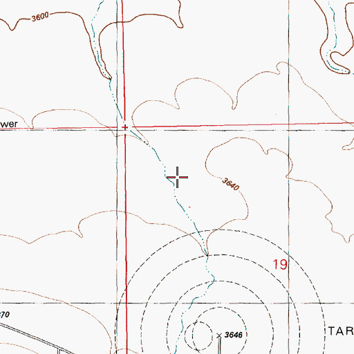 Topographic Map of Saylor Creek Range, ID