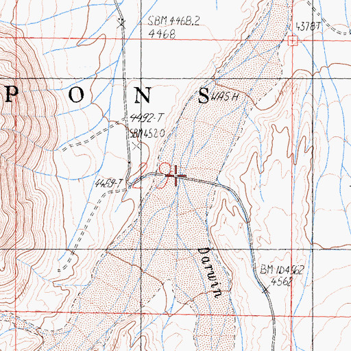 Topographic Map of Water Canyon, CA