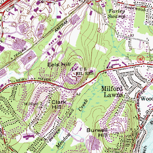 Topographic Map of Coast Guard Station New Haven, CT