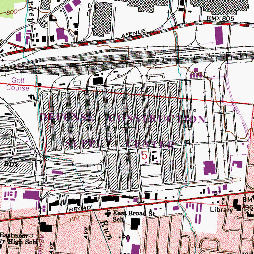Topographic Map of Defense Supply Center Columbus, OH