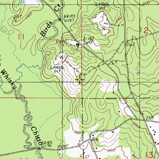 Topographic Map of Fort Polk, LA