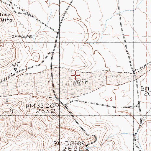 Topographic Map of Water Canyon, CA