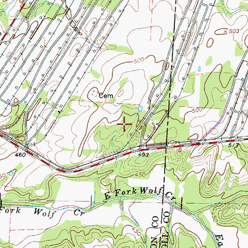 Topographic Map of Milan Army Ammunition Plant, TN