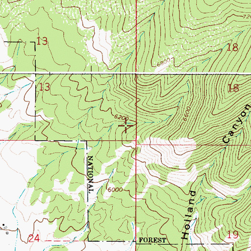 Topographic Map of Kopp Canyon, ID