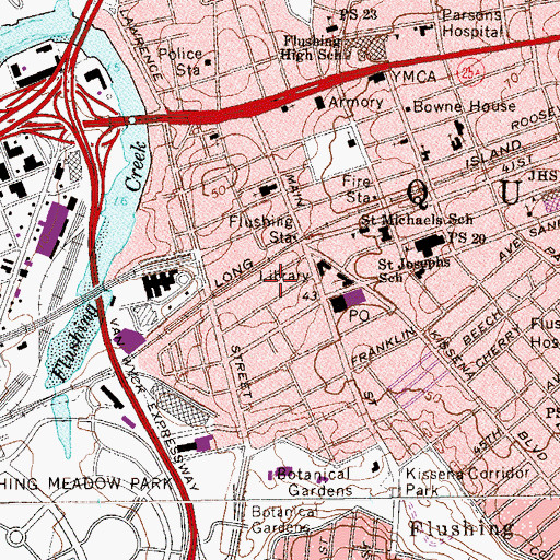 Topographic Map of Faith Bible Church, NY