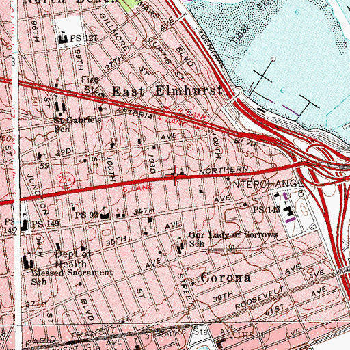 Topographic Map of Friendship Church of Christ, NY