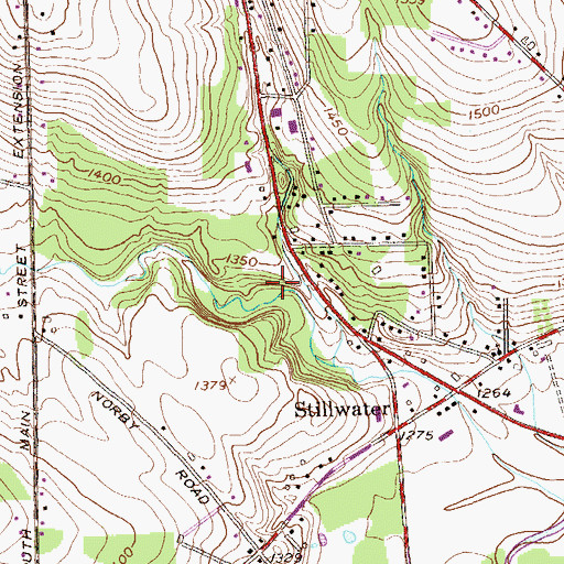 Topographic Map of Park 60 Drive-In, NY