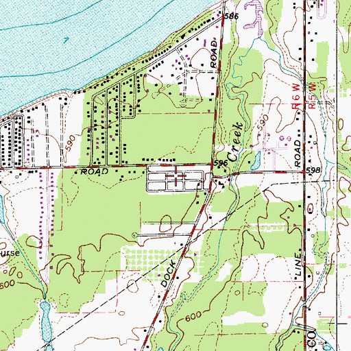Topographic Map of Western Reserve Mobile Home Park, OH