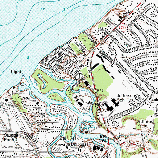 Topographic Map of M And K Trailer Park, OH
