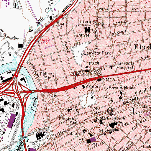 Topographic Map of Gospel Mission Church of New York, NY