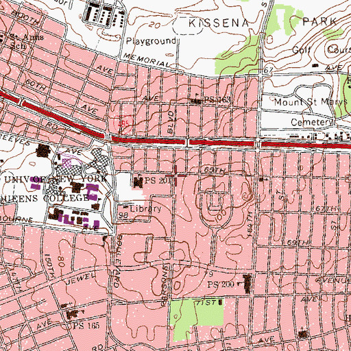 Topographic Map of Grace Community Church, NY
