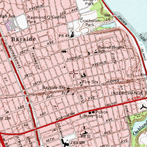Topographic Map of Grace of Christ Presbyterian Church, NY