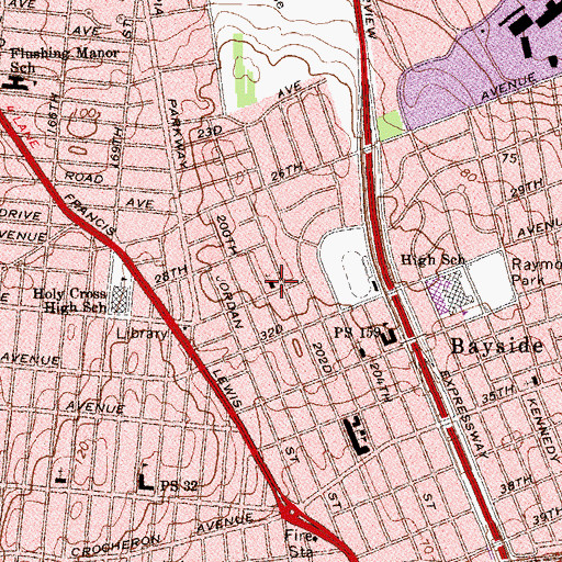 Topographic Map of Grace Presbyterian Church of New York, NY