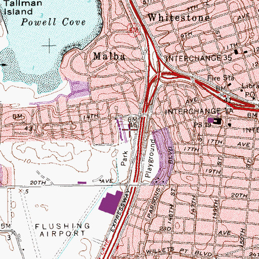 Topographic Map of Holy Trinity Roman Catholic Church, NY