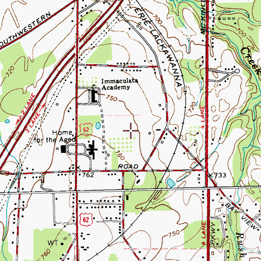 Topographic Map of Hafner Recreation Center, NY