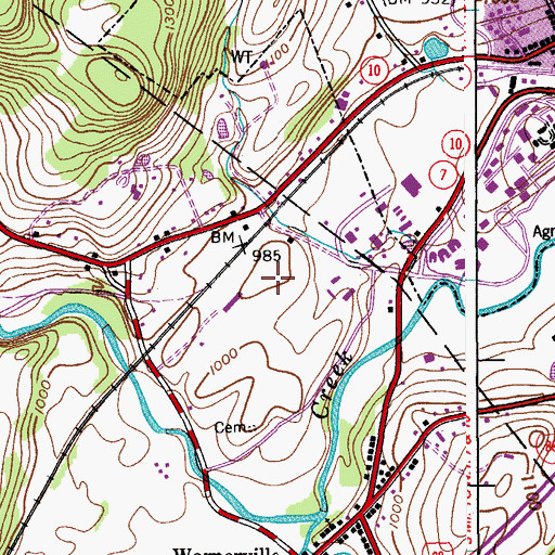 Topographic Map of Foundation Equestrian Center, NY