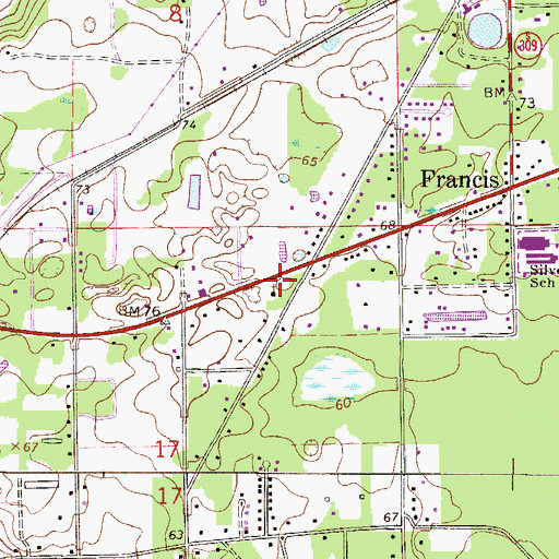Topographic Map of New Testament Church of God, FL