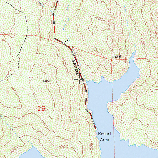 Topographic Map of West Branch San Vicente Creek, CA