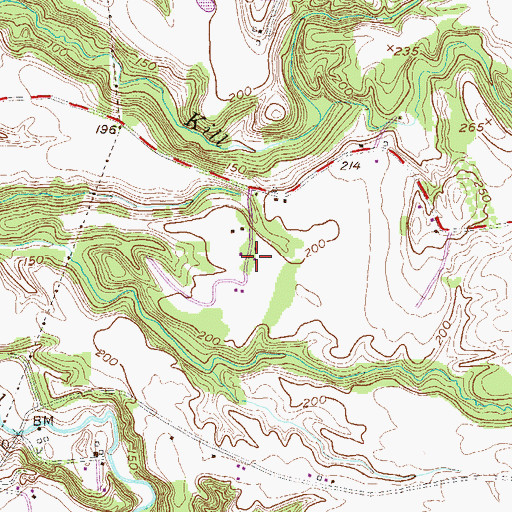 Topographic Map of Rivers Mobile Home Park, NY