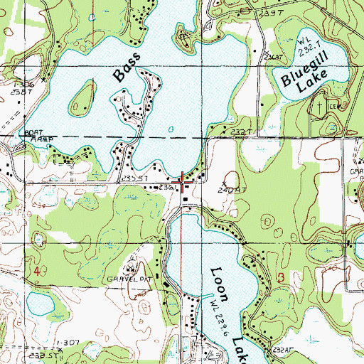 Topographic Map of Faith Fellowship Church, MI