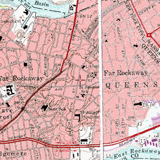 Topographic Map of Columbia Theater (historical), NY