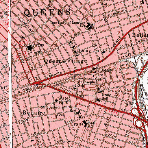 Topographic Map of Community Theatre (historical), NY