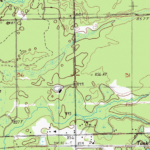 Topographic Map of Seventh-Day Adventist Church, MI