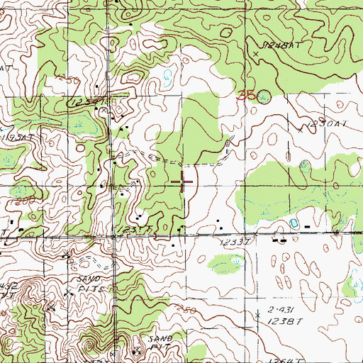 Topographic Map of House of Prayer, MI
