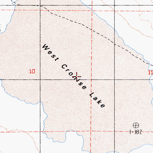 Topographic Map of West Cronise Lake, CA