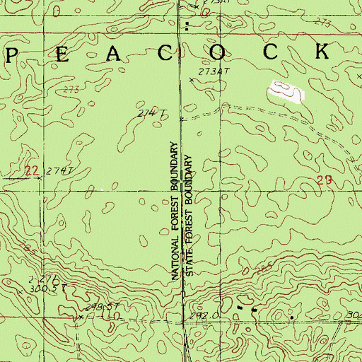 Topographic Map of Kingdom Hall of Jehovah's Witnesses, MI