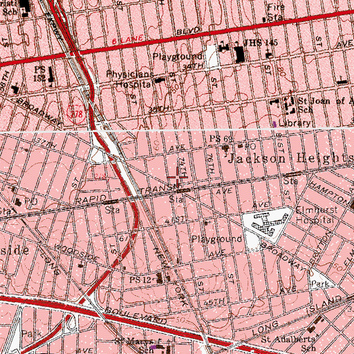 Topographic Map of Eagle Theater, NY