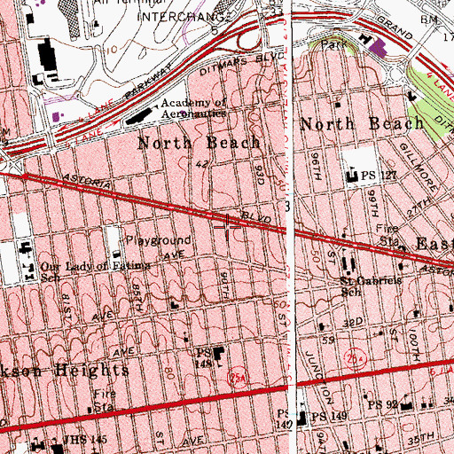 Topographic Map of Fair Theatre, NY