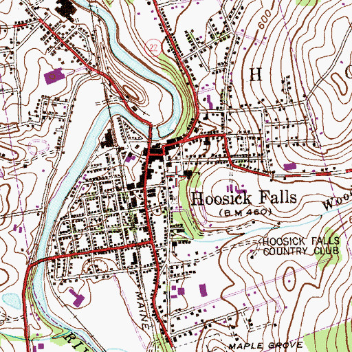 Topographic Map of Saint Mark's Episcopal Church, NY