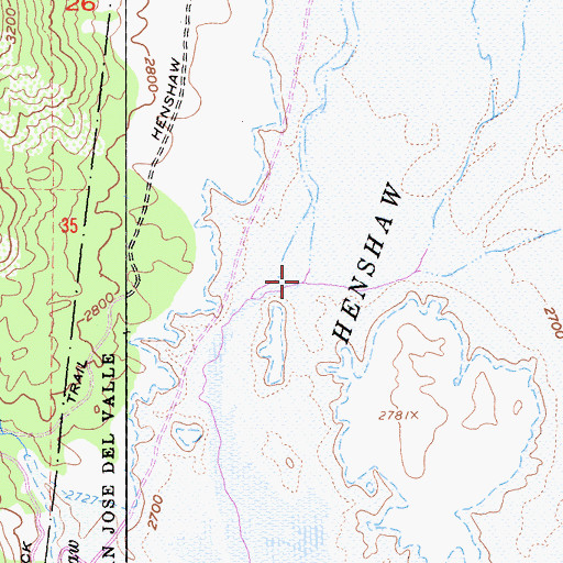 Topographic Map of West Fork San Luis Rey River, CA