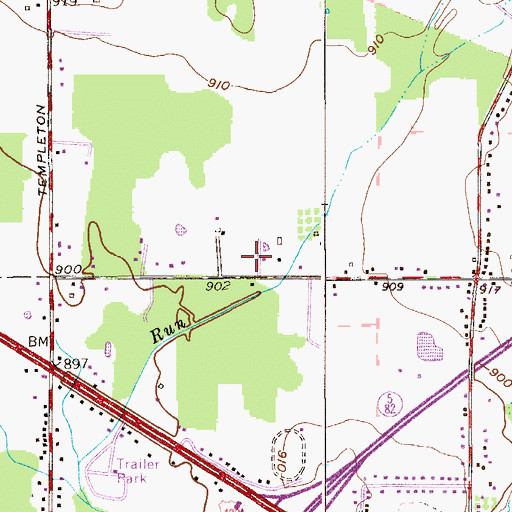 Topographic Map of Mobile Haven Park, OH
